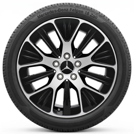 18 inch velgenset CLA C174 Y-spaken Aero zwart | A1744013400/3500 7X23