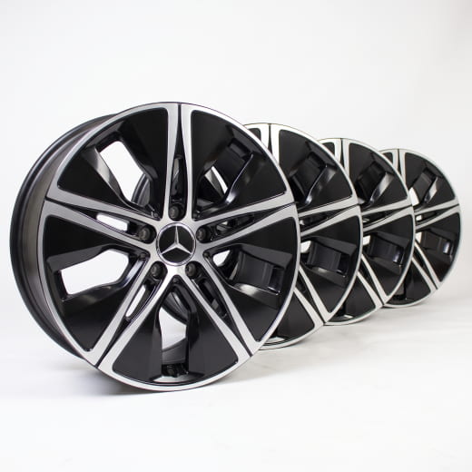 18 inch velgenset CLA Shooting Brake X118 5-gaats Aero zwart | A1774010500 7X23-X118