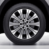 18 inch velgenset EQA H243 10-spaakvelg hoogglansgedraaid zwart Origineel Mercedes-Benz