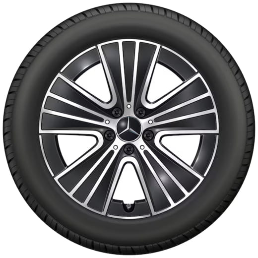 18 inch velgenset GLC SUV X254 zwart 5-spaaks | A2144012800 7X23-X254