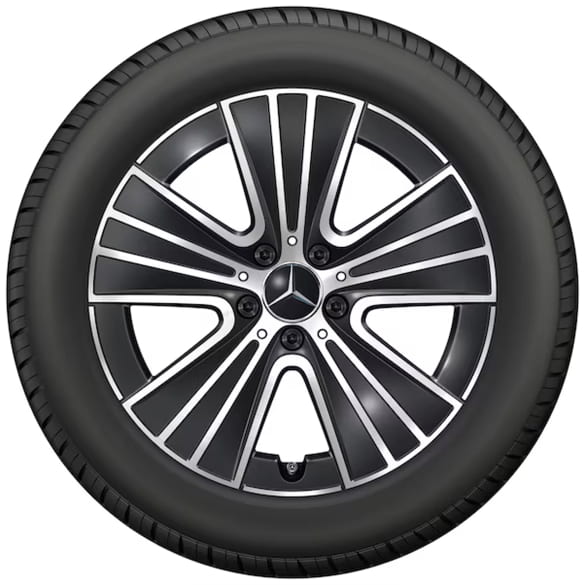 18 inch velgenset GLC SUV X254 zwart 5-spaaks | A2144012800 7X23-X254