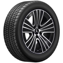 18 inch velgenset GLC SUV X254 zwart 5-spaaks | A2144012800 7X23-X254