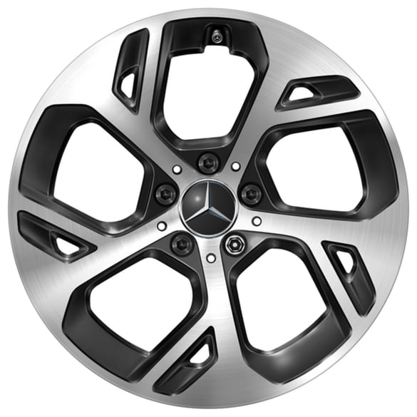 18 inch velgenset GLC X254 zwart Aero 5-spaaks Original Mercedes-Benz