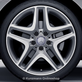 18 inch velgenset SLC R172 5-dubbelspaaks palladium zilver Originele Mercedes-Benz