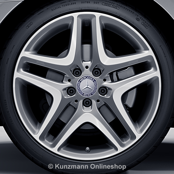 18 inch velgenset SLC R172 5-dubbelspaaks palladium zilver Originele Mercedes-Benz