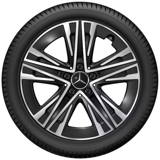 18-inch wheel set CLA C174 5-W-spokes Aero black | A1744010200/2300 7X23