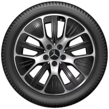 18-inch wheel set CLA C174 Y-spokes Aero black | A1744013400/3500 7X23