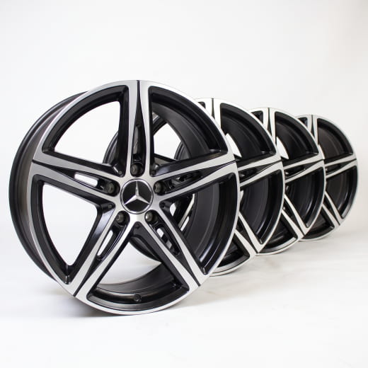 18 inch wheels B-Class W247 5-spoke black Genuine Mercedes-Benz | A1774010700 7X23-247