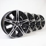 18-inch wheels CLA Shooting Brake X118 5-Hole Aero black gloss-turned Genuine Mercedes-Benz