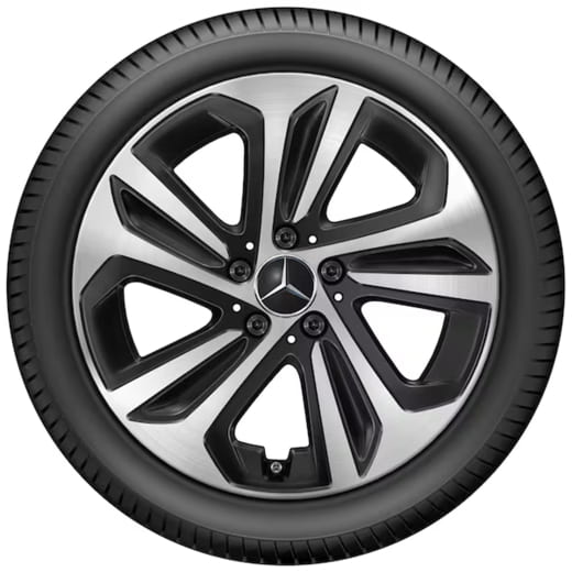 Cerchi da 18 pollici Classe A W177 a 5 razze nero | A1774014100 7X23-W177