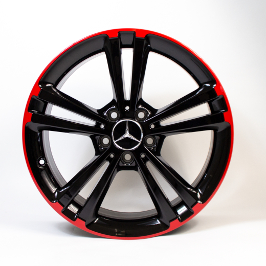 Set di cerchi da 18 pollici a 5 doppie razze rosso B-Klasse W247 Original Mercedes-benz | A17740113009Y23-247