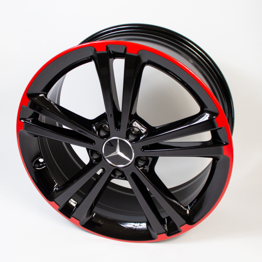 Set di cerchi da 18 pollici a 5 doppie razze rosso B-Klasse W247 Original Mercedes-benz | A17740113009Y23-247