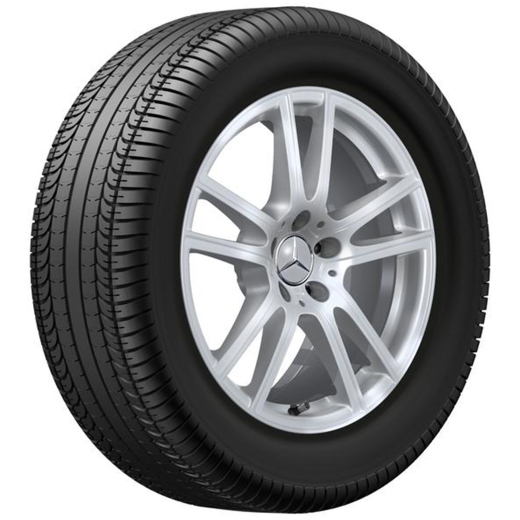 Set cerchi 18 pollici GLC Coupé C254 Argento a 5 doppie razze | A2544014600 7X45-C254