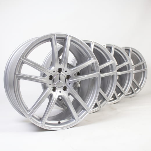 Set cerchi 18 pollici GLC Coupé C254 Argento a 5 doppie razze | A2544014600 7X45-C254