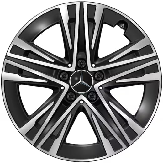 Jeu de jantes 18 pouces CLA C174 5-W-Speichen Aero noir | A1744010200/2300 7X23