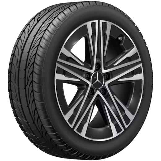 Jeu de jantes 18 pouces CLA C174 5-W-Speichen Aero noir | A1744010200/2300 7X23