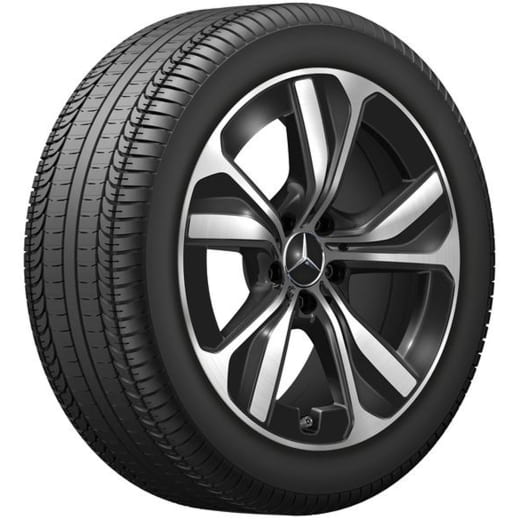 Jantes 18 pouces CLE A236 Cabrio noir Original Mercedes-Benz | A2364011600 7X23-A236