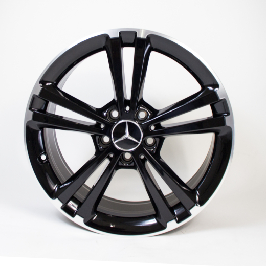 Lot de jantes 18 pouces B-Klasse W247 à 5 doubles branches noires originales Mercedes-Benz | A17740113007X72-247