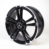 Lot de jantes 18 pouces B-Klasse W247 roue à 5 doubles branches noire originale Mercedes-Benz