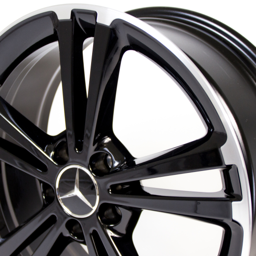 Lot de jantes 18 pouces B-Klasse W247 à 5 doubles branches noires originales Mercedes-Benz | A17740113007X72-247