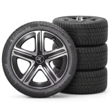 Roues complètes hiver 18 pouces GLC X254 noires à 5 branches originales Mercedes-Benz
