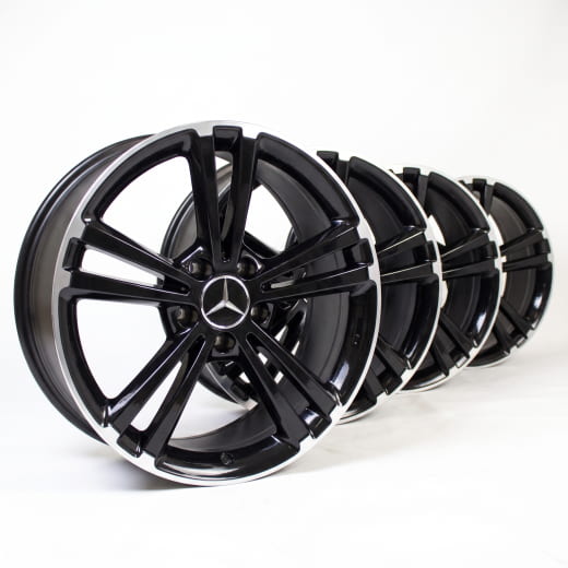 Llantas de 18 pulgadas B-Klasse W247 de 5 radios dobles negro Original Mercedes-Benz | A17740113007X72-247