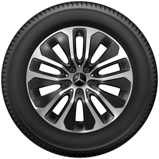 Juego de llantas 18 pulgadas GLC Coupé C254 negro 10 radios Original | A2544015100 7X23-C254
