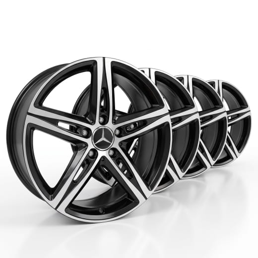 Llantas 18 pulgadas CLA C118 X118 negras original Mercedes-Benz | A1774010700 7X23-118