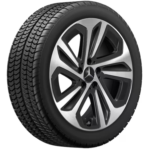 Llantas de 18 pulgadas CLA Coupé C118 de 5 radios negras | A1774014100 7X23-C118