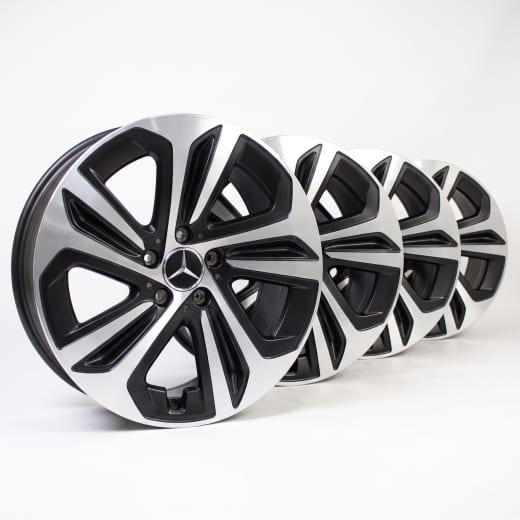 Llantas de 18 pulgadas CLA Shooting Brake X118 de 5 radios negras | A1774014100 7X23-X118