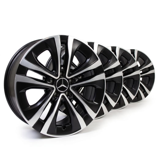 Llantas 18 pulgadas B-Klasse W247 de 5 radios dobles negras | A1774013100 7X23-W247