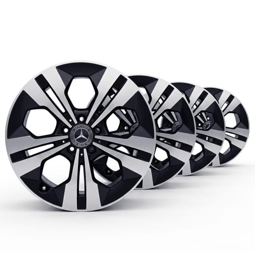 Llantas 18 pulgadas 5 radios dobles GLB X247 originales Mercedes-Benz | A24740129007X23-GLB