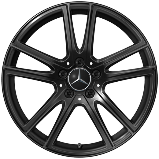 Llantas de 18 pulgadas Clase E S214 T-Modell negro de 5 radios dobles | A2544014600 7X43-S214