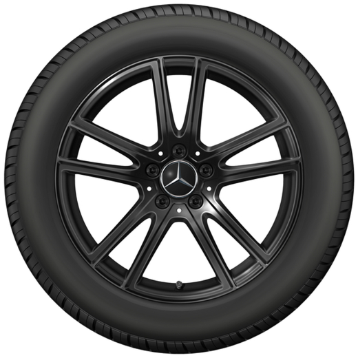 Llantas de 18 pulgadas Clase E S214 T-Modell negro de 5 radios dobles | A2544014600 7X43-S214