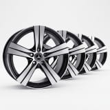 18 Zoll Felgen Satz C-Klasse 206 5-speichen-Rad schwarz Original Mercedes-Benz