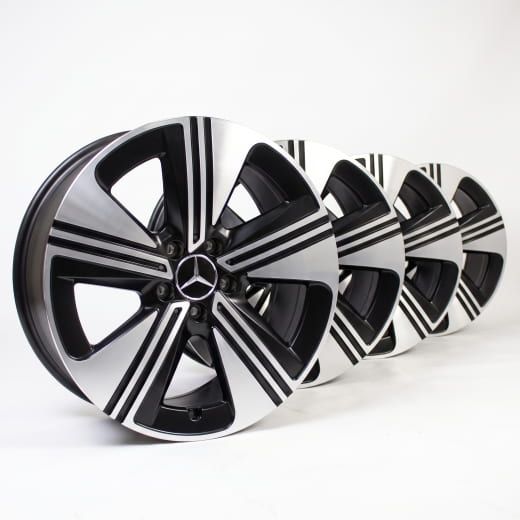18 Zoll Felgen Satz CLA C174 5-Speichen Aero schwarz | A1744010300/0500 7X23