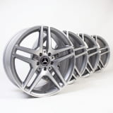18 Zoll Felgensatz SLC R172 5-Doppelspeichen palladium silber Original Mercedes-Benz 