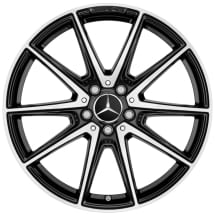 19/20 inch velgen AMG GT C190 R190 5-dubbele spaken zwart | A1904011000/0600 7X23