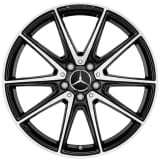 Cerchi 19/20 pollici AMG GT C190 R190 a 5 doppi raggi nero