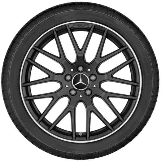 Jantes forgées 19/20 pouces AMG GTC C190 R190 à branches croisées noir mat | A1904010700/1500 7X71