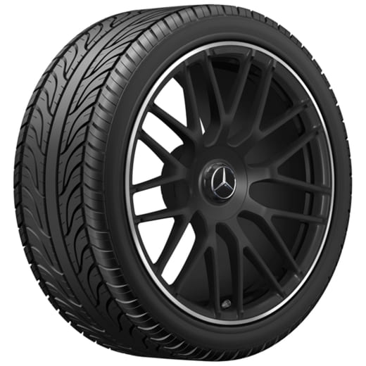 Jantes forgées 19/20 pouces AMG GTC C190 R190 à branches croisées noir mat | A1904010700/1500 7X71
