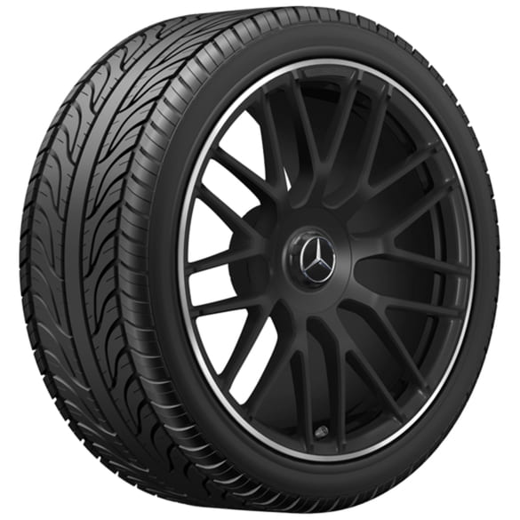 19/20 Zoll Schmiedefelgen AMG GTC C190 R190 Kreuzspeichen schwarz matt | A1904010700/1500 7X71