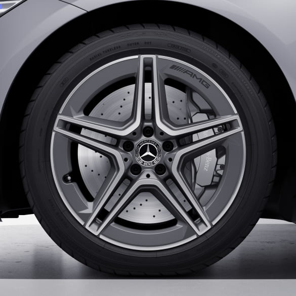 19 inch AMG rim set S-Class W223/V223 5-double-spokes grey genuine Mercedes-Benz