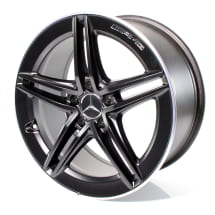 19 inch AMG velgenset CLA 45 118 5-dubbele spaken zwart | A17740123007X71-118