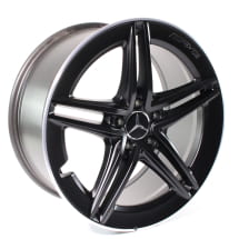19 inch AMG velgenset CLA 45 118 5-dubbele spaken zwart | A17740123007X71-118
