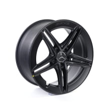 19 inch AMG velgenset CLA 45 118 5-dubbele-spaken zwart-mat | A17740123007X35-118