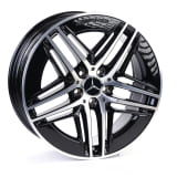 19-inch AMG wheel set V-Class W447 5-twin spokes black high-sheen Genuine Mercedes-AMG 