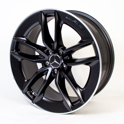 19 inch AMG GT X290 rims 5-double-spoke black matte genuine Mercedes ...