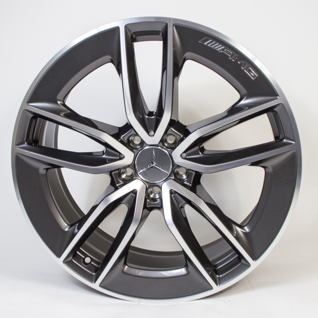 19 inch AMG GT X290 rims 5-double-spoke tantal grey genuine Mercedes ...