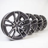 19 inch rim set AMG GT X290 genuine Mercedes-AMG 5-double-spokes black tantalgrey